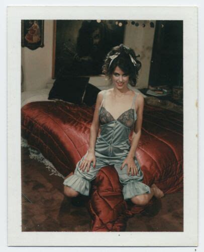 Vintage 70s Polaroid Polacolor Photo Girl Satin Long Hair Sheer Sexy 1118 Ebay