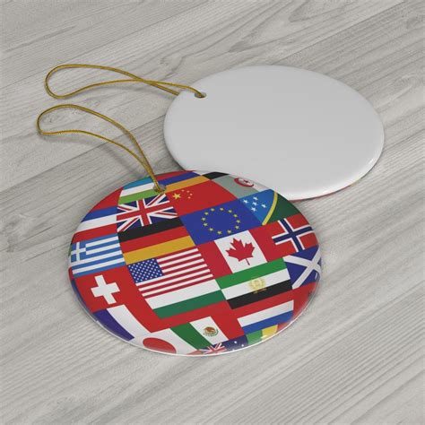 Globe Ornament, Travel Souvenir Gift, Flag of the World, Travelers Gift ...