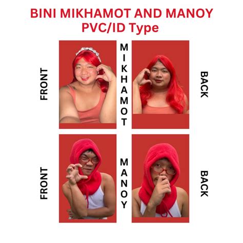 bini mikhamot malupiton  manoy happy friend pvc photocard