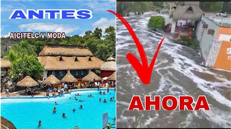 As Est Balneario Tlacotlapilco En Chilcuautla Hidalgo Por Desborde De