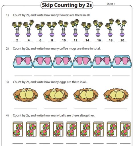 Skip Counting By 2s Interactive Worksheet