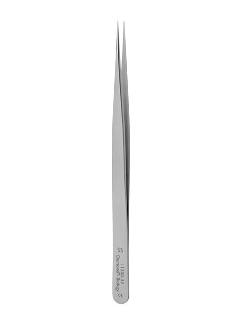 Dumont Ss Fine Forceps Biology Tips Straight Dumoxel 135 Cm