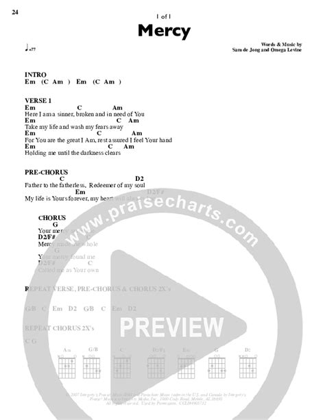 Mercy Mercy Me Guitar Chords