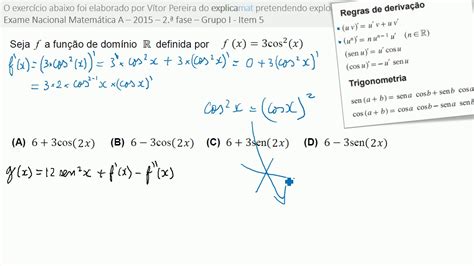 Derivadas Trigonometria Exame Nacional Matemática A 12 º Ano