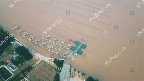 June Pre Flood Water Sediment Regulation Editorial Stock Photo