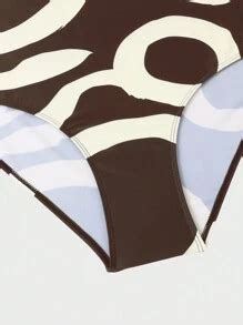 Swim Oasis Summer Beach Plus Size Women S Geometric Print Bikini Set