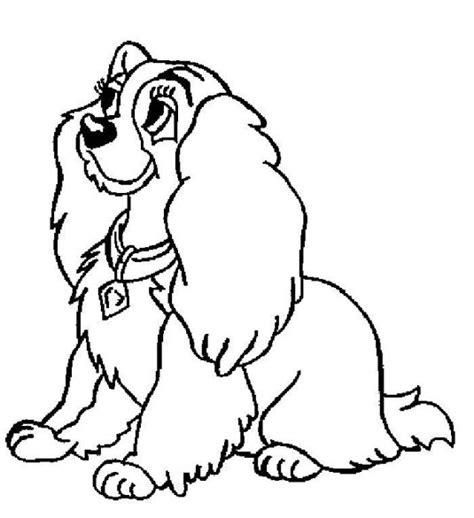 Disney Lady And The Tramp Coloring Page Get Coloring Pages