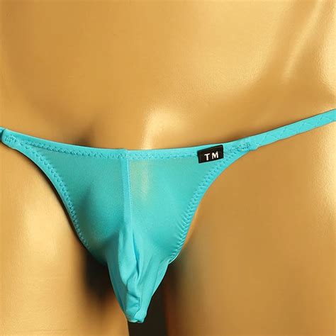 Men Briefs Bikini Bottom G String Underwear Low Rise Sexy Pouch Panties