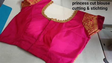 Padded Blouse Cutting Stitching Size Princess Cut Blouse Cutting