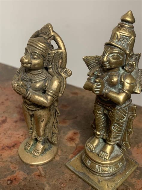 Deux Statuettes En Bronze Bronze Inde Late 19th Catawiki