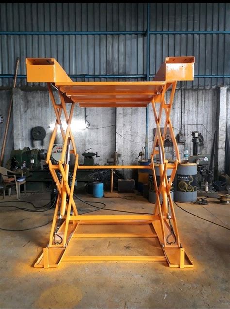 Mild Steel Electric Low Profile Scissor Lift Table For Material