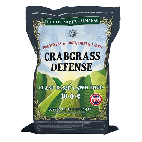 The Old Farmers Almanac Crabgrass Defense Lawn Food 10 0 2 Granular