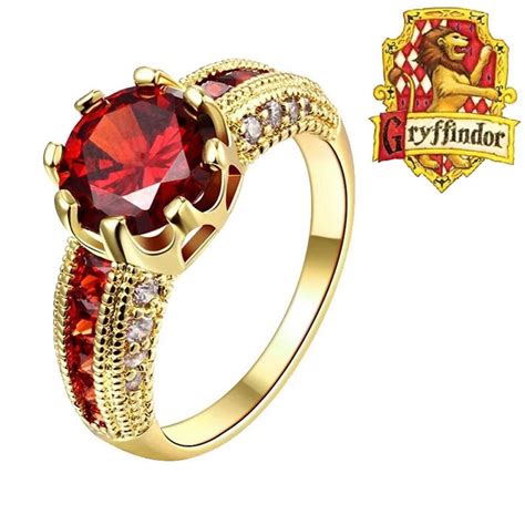 Hogwarts Houses Rings Limited Edition Realfanshop Ruby Jewelry