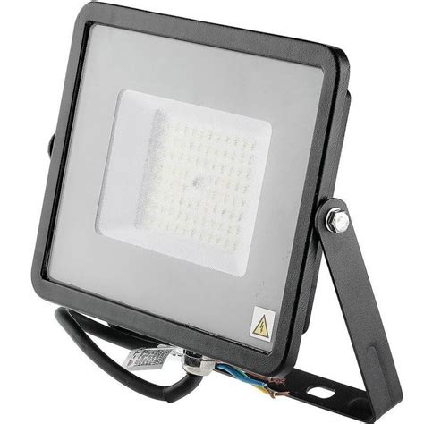 Reflector LED SMD Slim 50W 120LM W 6500K Cip Samsung VT 56 Negru