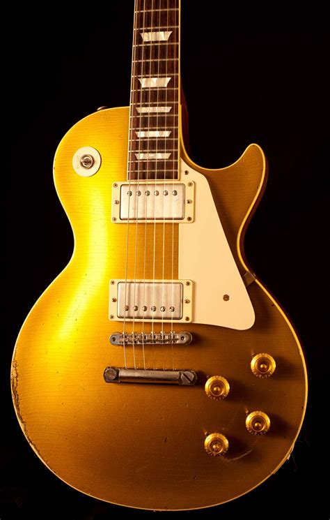 Gibson Les Paul 1957 Heavy Aged 2014 Goldtop Guitar For Sale Gitarren Total