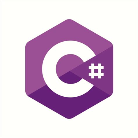 "C# Sharp logo" Art Prints by hipstuff | Redbubble