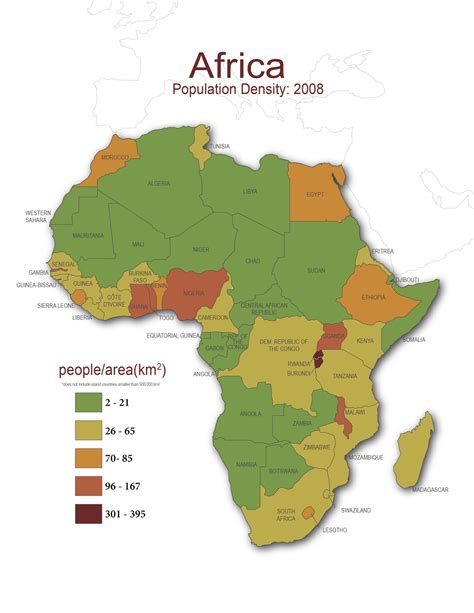 Cartography: Population Density Africa by benybing on DeviantArt