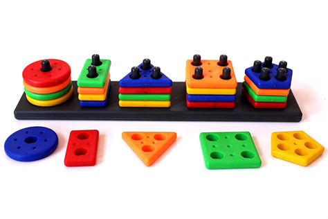 🌈Colourful Shape Plastic Puzzles Blocks🔥Logic Games🎯 – mummamall