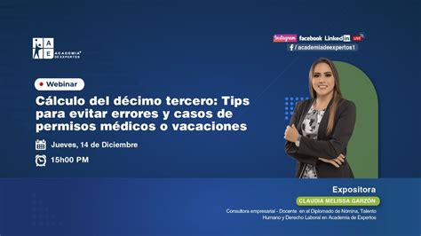 Webinar Cálculo del décimo tercero Tips para evitar errores YouTube