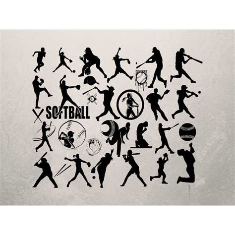 Baseball Svg Bundle Softball Svg Bundle Cut Files For Cricut Inspire