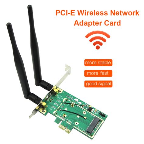 Wireless Network Card Wifi Mini Pci E Express To Pci E Adapter With