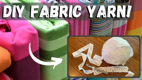 Turn Fabric Into Yarn The Easy Way Diy Fabric Yarn Upcycle Youtube