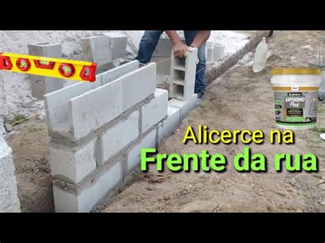 Como Iniciar E Fazer O Alicerce Muro Da Frente Na Rua YouTube