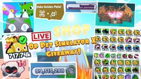 Live Pet Simulator X Giveaways Youtube