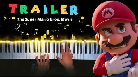 The Super Mario Bros Movie Official Teaser Trailer Music [piano] Pianza Youtube