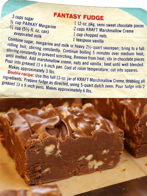 Fantasy Fudge In 2024 Homemade Fudge Recipes Fudge Recipes Fantasy