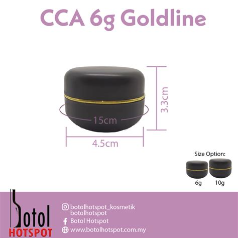 Bekas Krim Cca Black Goldline Botolhotspot Pemborong Pengedar Botol