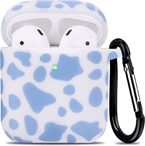 Amazon Airpod Case Soft Silicone Rubber Flexible Skin Cow Print