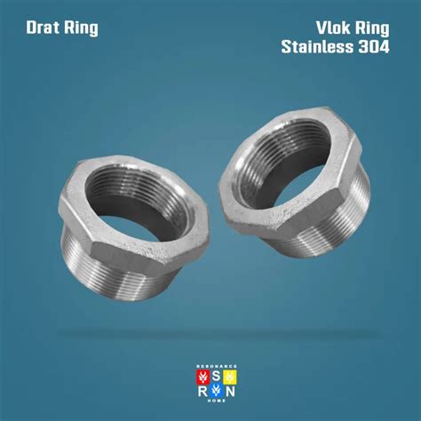 Vlok Ring Stainless Drat Dalam 1 2 Inch Drat Luar 3 4 Inch Resonance