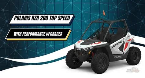 Polaris Rzr Top Speed With Performance Upgrades