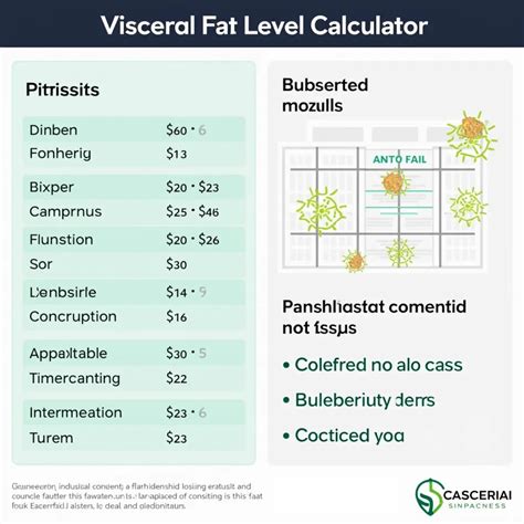 visceral fat level calculator health guide calcbestiscom body