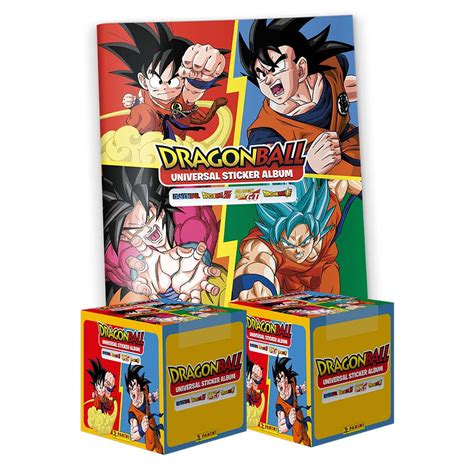 Dragon Ball Universal 1 Álbum Tapa Blanda 2 Cajitas 100 Sobres