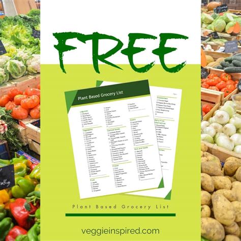 Plant Based Diet Grocery List + Vegan Recipes to Try!