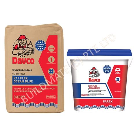 Cementitious Waterproofing K Flex Ocean Blue Davco Buildmate