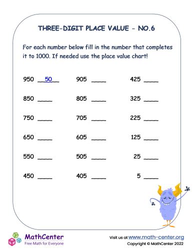 Free digit values worksheet, Download Free digit values worksheet png images, Free Worksheets on ...