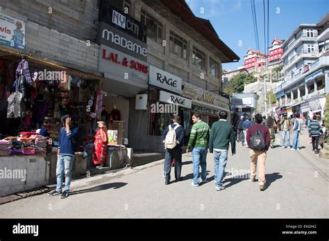 Shopping In Mall Road In Shimla A Popular Tourist Attraction In