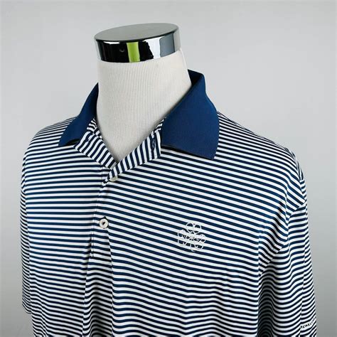 Peter Millar Peter Millar XL Summer Comfort Golf Polo Shirt Blue Striped | Grailed