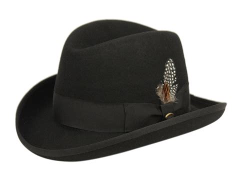 Men Homburg Hat Msd 31 Black Church Suits For Less