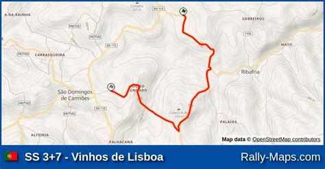 Karte Wp Vinhos De Lisboa Rally De Lisboa Rallyekarte De