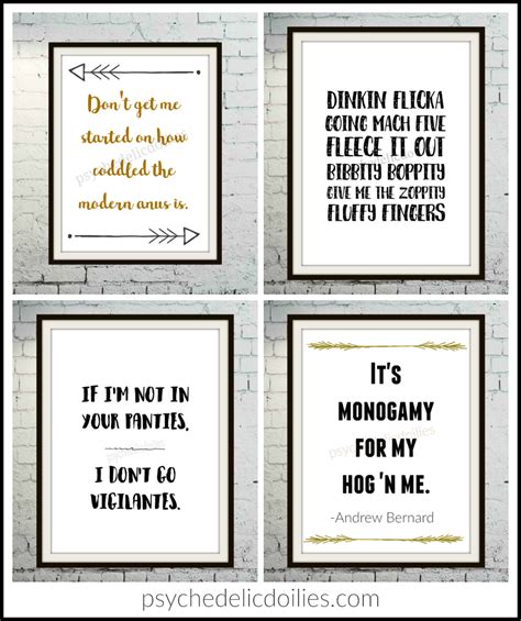 Funny Office Quotes Prints - Psychedelic Doilies