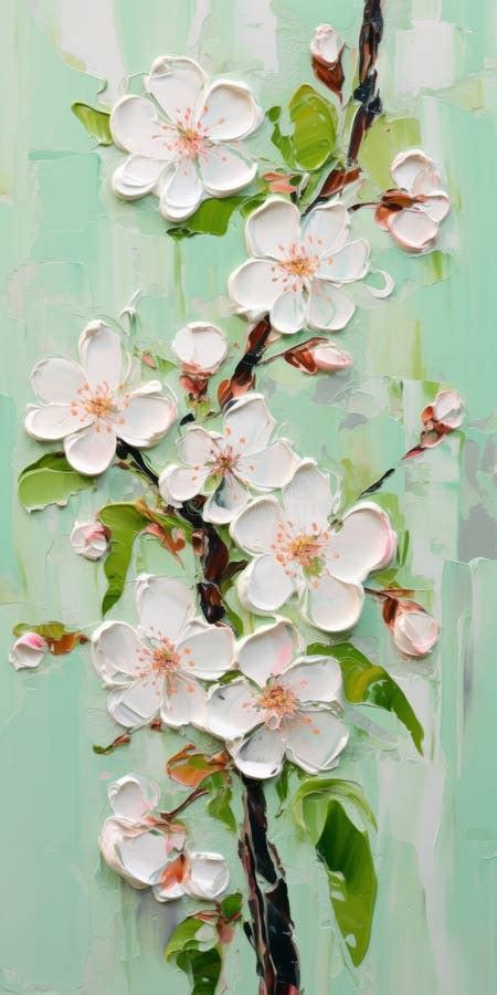 Superior Quality Cherry Blossom Painting with Ultra-high Resolution ...