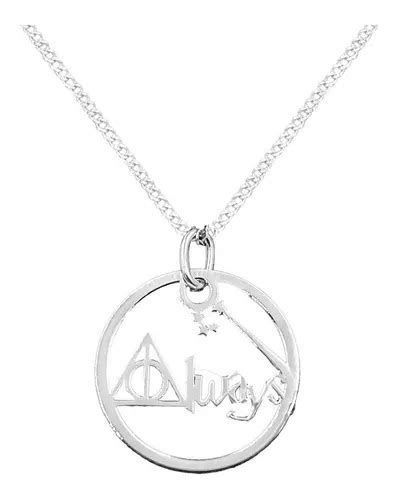 Dije Y Cadena Harry Potter Always Plata 925 Envio Gratis Meses Sin