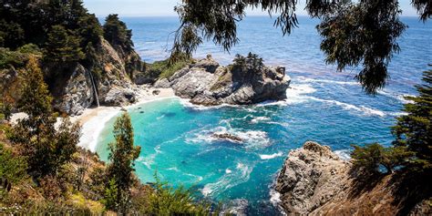 Mcway Waterfall Big Sur California Wallpapers Wallpaper Cave