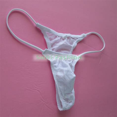 K207 Mens Micro Bikini String Waist Mini Pouch Colors Soft Fine Cotton