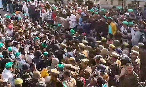 Farmers March Punjab Haryana Border Sealed At Shambhu Ambala