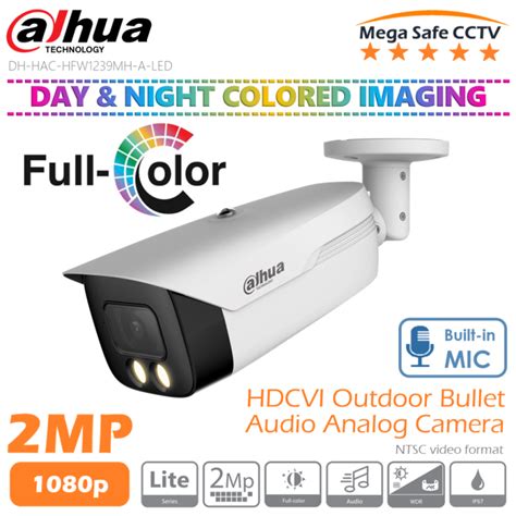 Dahua Hfw1239mh A Led 2mp 1080p Full Color Audio Outdoor Bullet Cctv